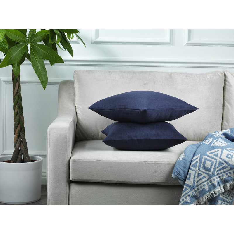 Housses de coussin décoratives décoratives - paquet de 2, 22 po x 22 po, Marine