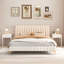 Table de chevet blanche avec table de bout blanche moderne