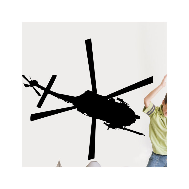 Adhésif décoratif silhouette d'hélicoptère Haynes III, H 22 po x l 24 po