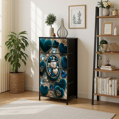 Commode de rangement verticale 4 tiroirs