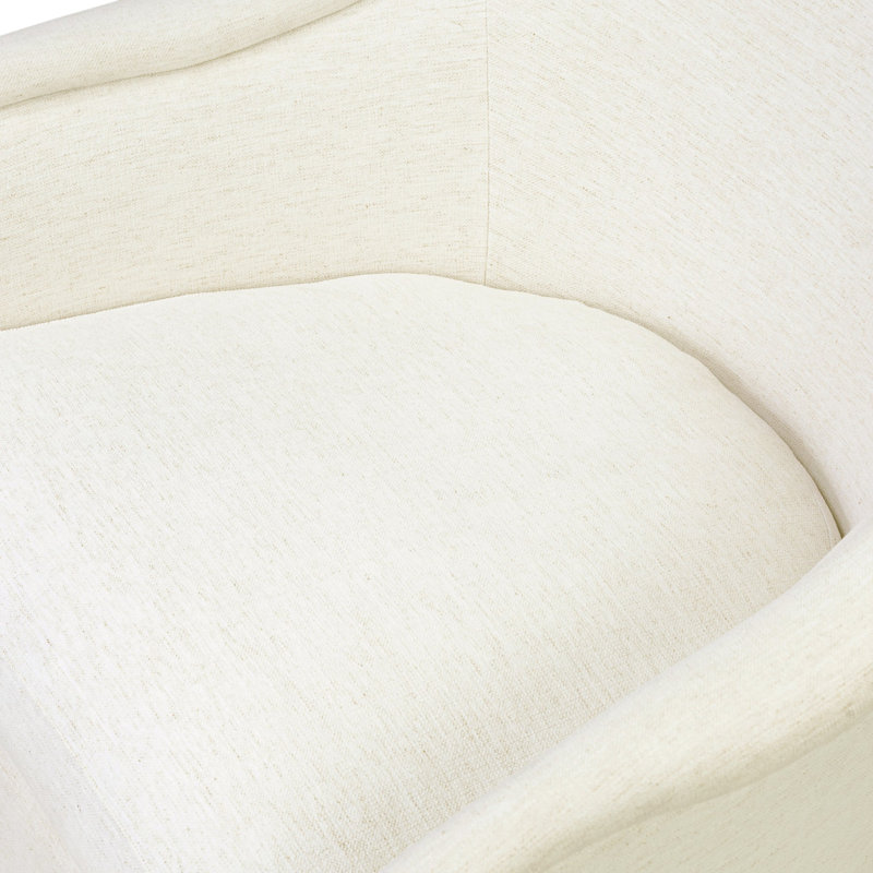 Blaire Swivel Wingback Chair, Crypton Nomad Snow
