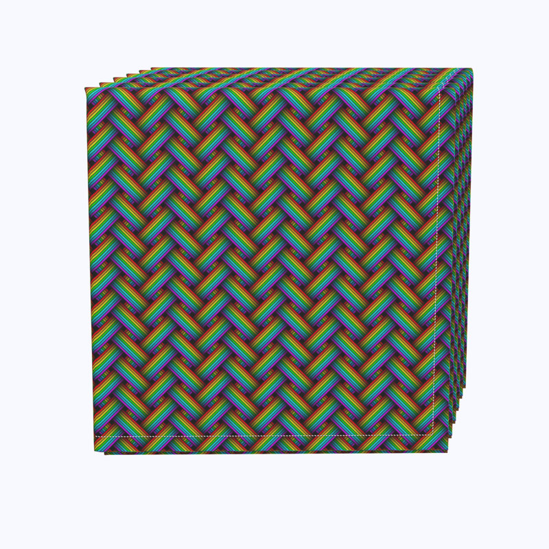 Polyester Geometric Square Napkin