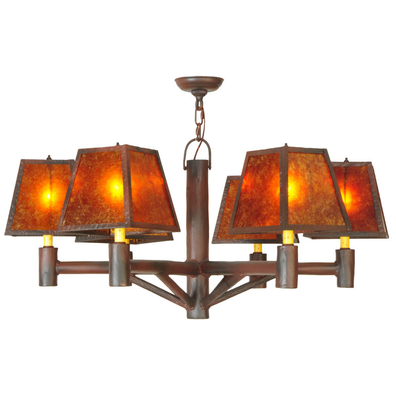 Greenbriar Oak 6 - Light Chandelier
