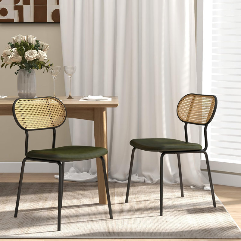 Rattan Dining Chairs Set Of 2