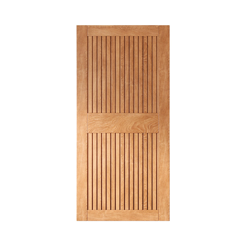 Porte de grange en bois de pin à finition verticale Homacer à rayures verticales Homacer, 50 po x 84 po
