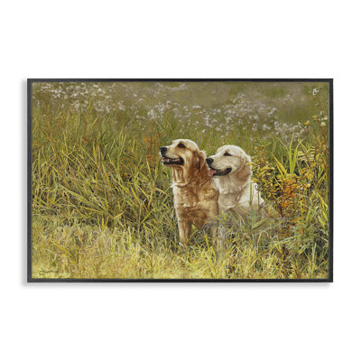 Happy Dogs Field Day, estampe numérique, conception de Sueellen Ross