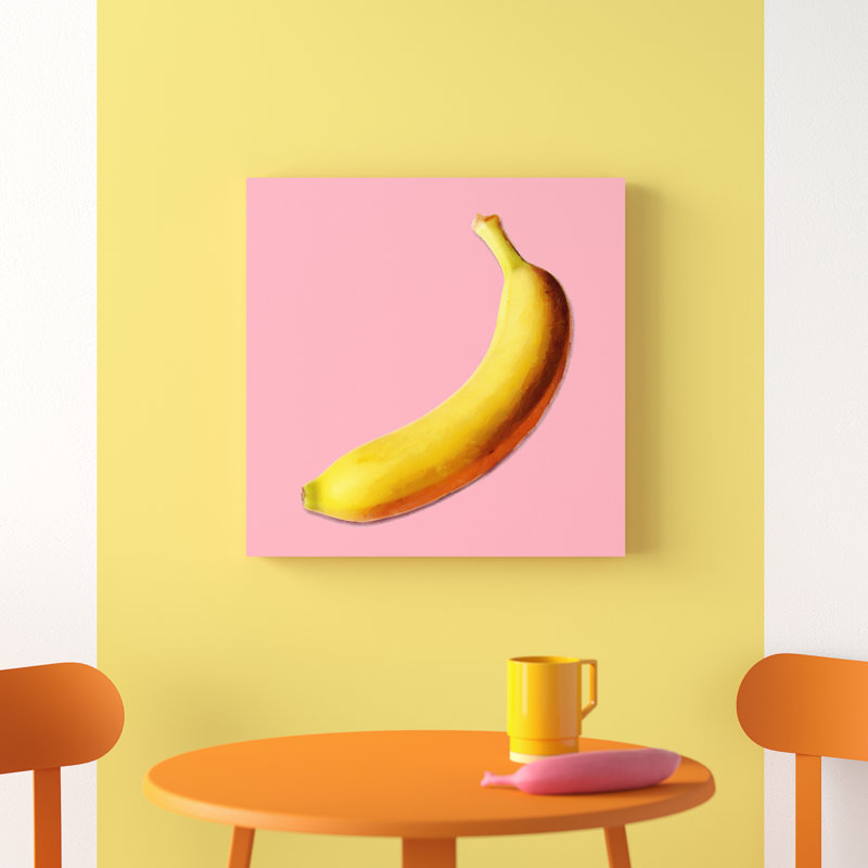 Portrait de banane - reproduction sur toile tendue