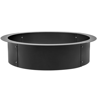 Fire Pit Ring, Fire Pit Insert 3.0mm Thick Heavy Duty Solid Steel, Fire Pit Liner DIY Campfire Ring Above or In-Ground for Outdoor