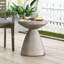 Table d'appoint d'extérieur en béton léger