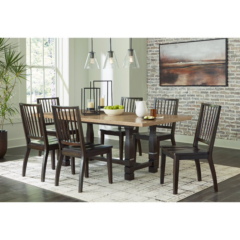 Francka Pine Solid Wood Base Dining Table