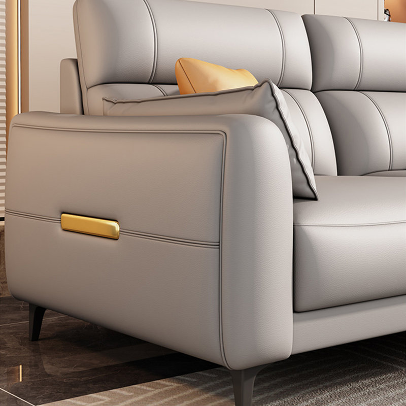 Canapé à rangée droite de luxe américain, H 35,43 po x l 86,61 po x P 36,22 po, 3