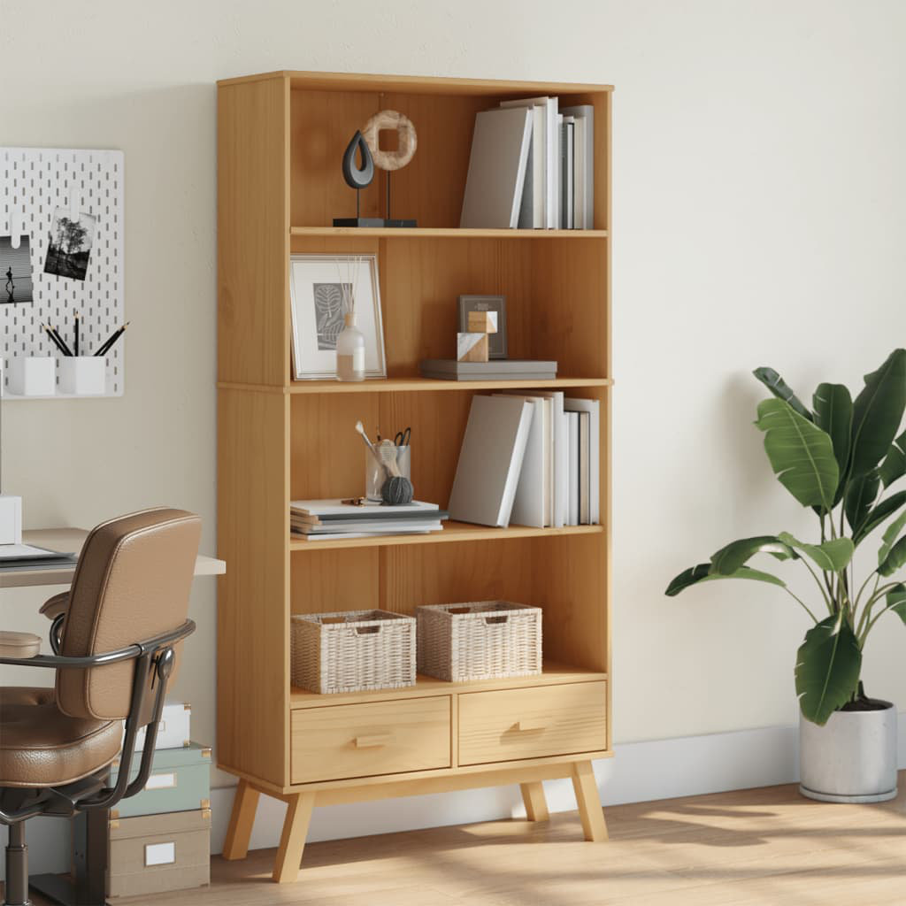 Alana 180cm H x 87.5cm W Standard Bookcase