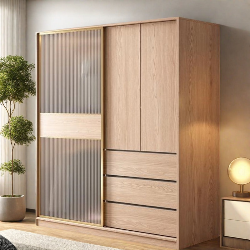 Garde-robe moderne et simple, H 82,68 po x l 78,74 po x P 23,62 po