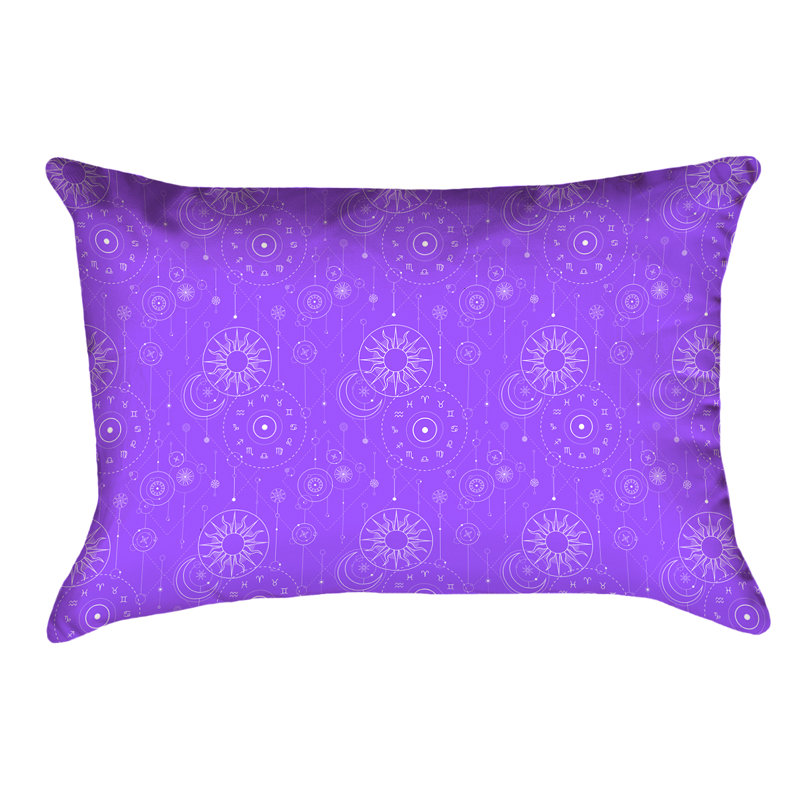 Coussin lombaire Katelyn Elizabeth, Simili daim, Mauve