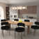 Boucle Upholstered Dining Chair With Back