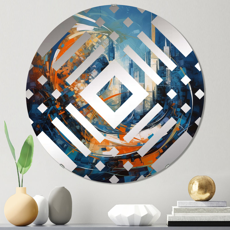 Gericho - Miroir décoratif à losanges, 31,4 po x 31,4 po