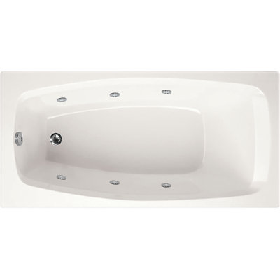 Solitude 60'' x 30'' Drop-In Whirlpool Acrylic Bathtub