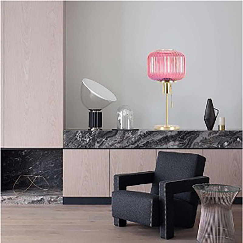 Crystalyn Table Lamp, Luminous Pink