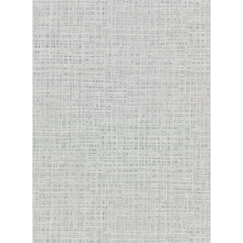 Rouleau de papier peint imitation toile de ramie L 27 pi x l 27 po GroveHill, Gris