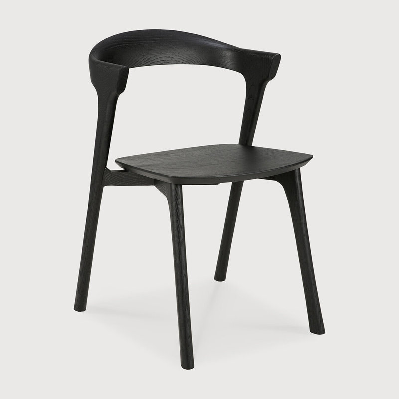 Bok Solid Wood Dining Chair, Oak Black