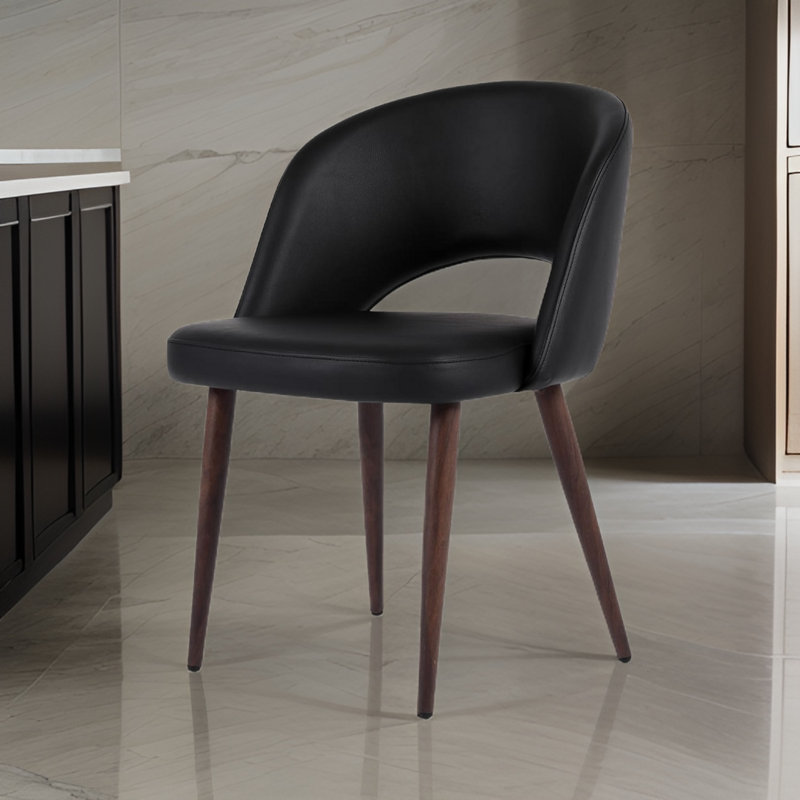 Chaise d'appoint en polyuréthane, Noir