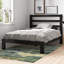 Gastelum Modern Metal Bed Frame with Slatted Headboard-256308678