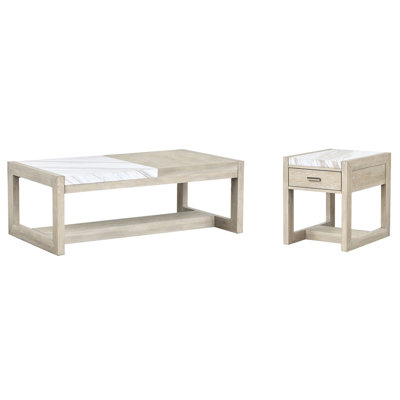 Table basse avec table de bout York