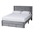 Aula Baxton Studio Elora Modern Pleated Velvet Queen Size Storage Bed-1752107092