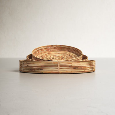 Heartland Wicker Tray - Set of 3