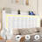 Upholstered Platform Bed with LED Lights, Charging Port, Floating Bed-500637243-502720791