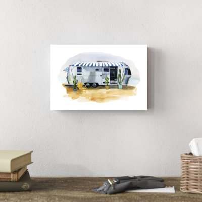 «Happy Camper II» par Annie Warren, reproduction sur toile tendue