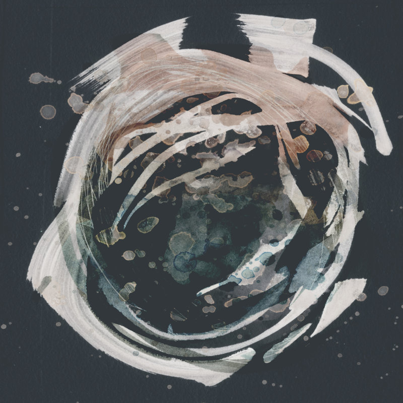 Molten Orbit II by Victoria Borges - Wrapped Canvas Painting, 91cm H x 91cm W