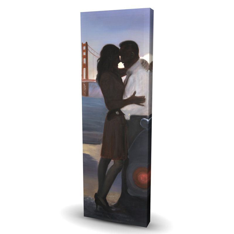 Un couple d'amoureux à San Francisco - Décoration de chambre romantique sur toile