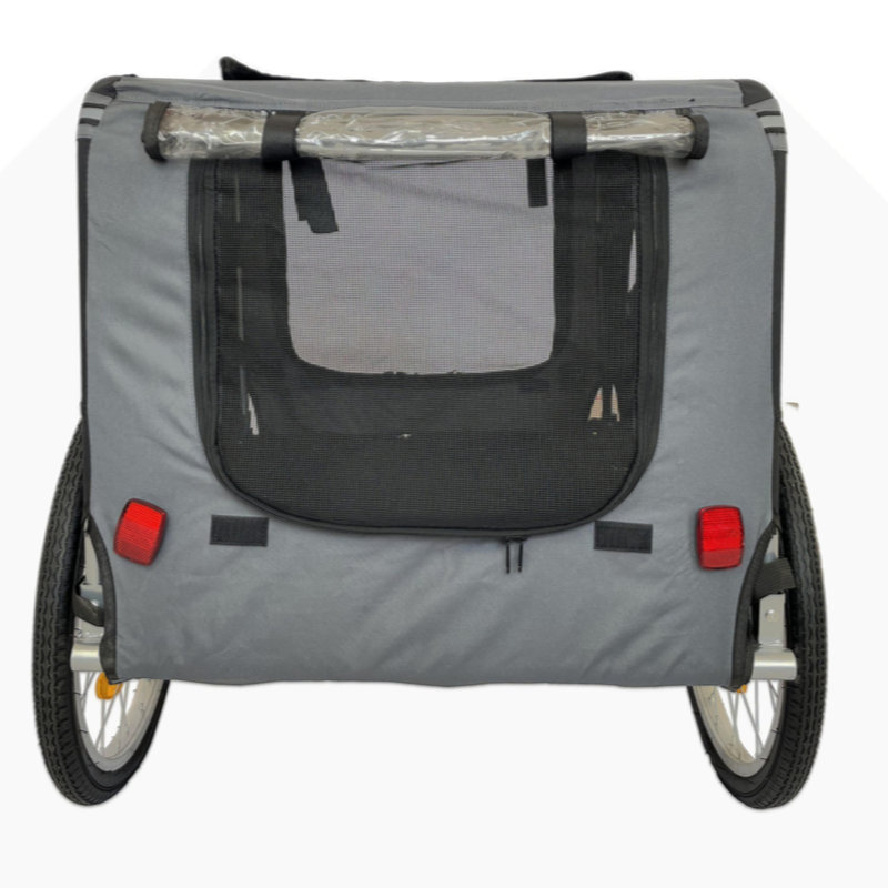 Remorque porte-vélo pliable pour l'extérieur, H 31,552 po x l 54,018 po x P 29,201 po, Noir, noir, noir, noir
