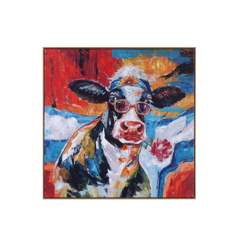 Toile encadrée Cool Dude Blue Animal