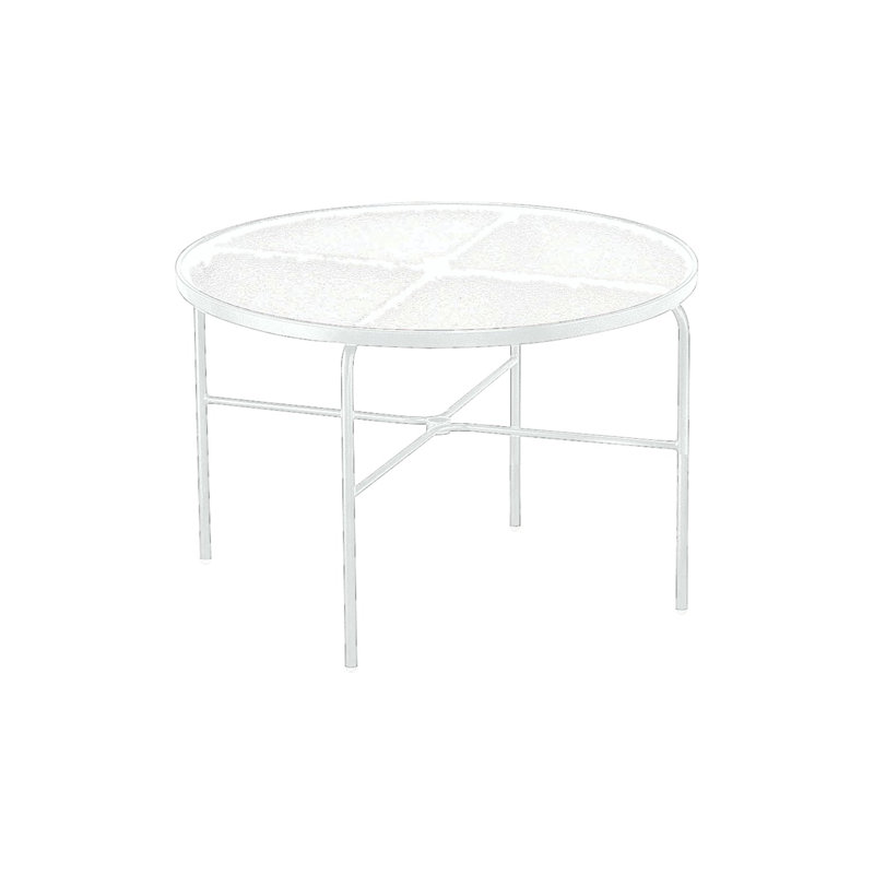 Outdoor Round Dining Table, Snow