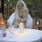 8'' Battery Powered Integrated LED Outdoor Table or Shower Lamp