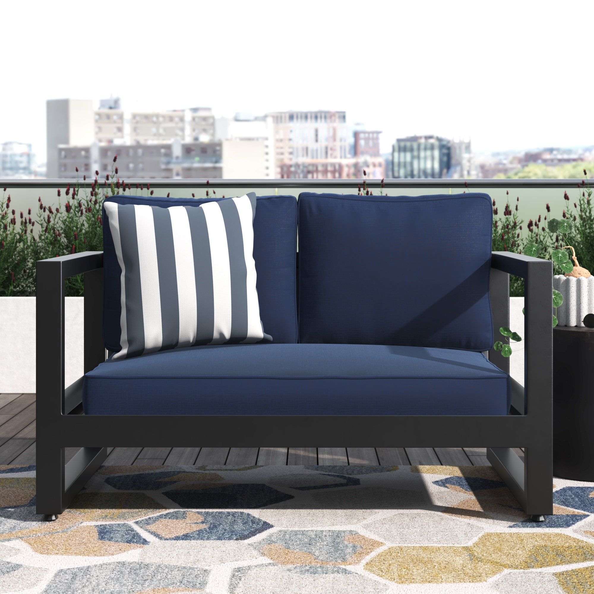 Wade Logan® Arome Outdoor 5.75'' Lounge Chair Seat Cushion & Reviews