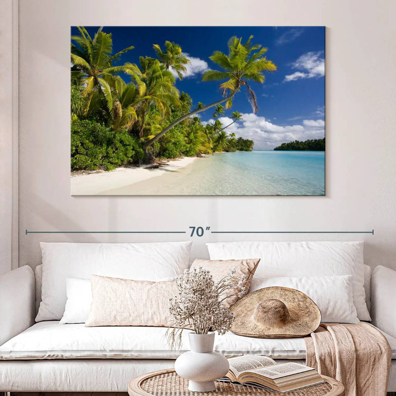 Gillard Tropical Aitutaki Lagoon, H 34 po x l 51 po