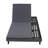 Archer Patio Acacia Wood Chaise Lounge with Adjustable Back & Removable Cushion-435350369