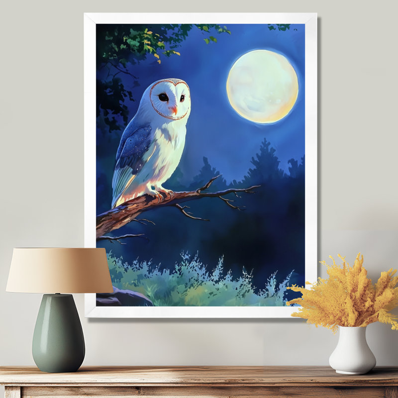 Gerick - Animals Wall Art Prints, 40" H x 30" W, Single Picture Framed Print, White