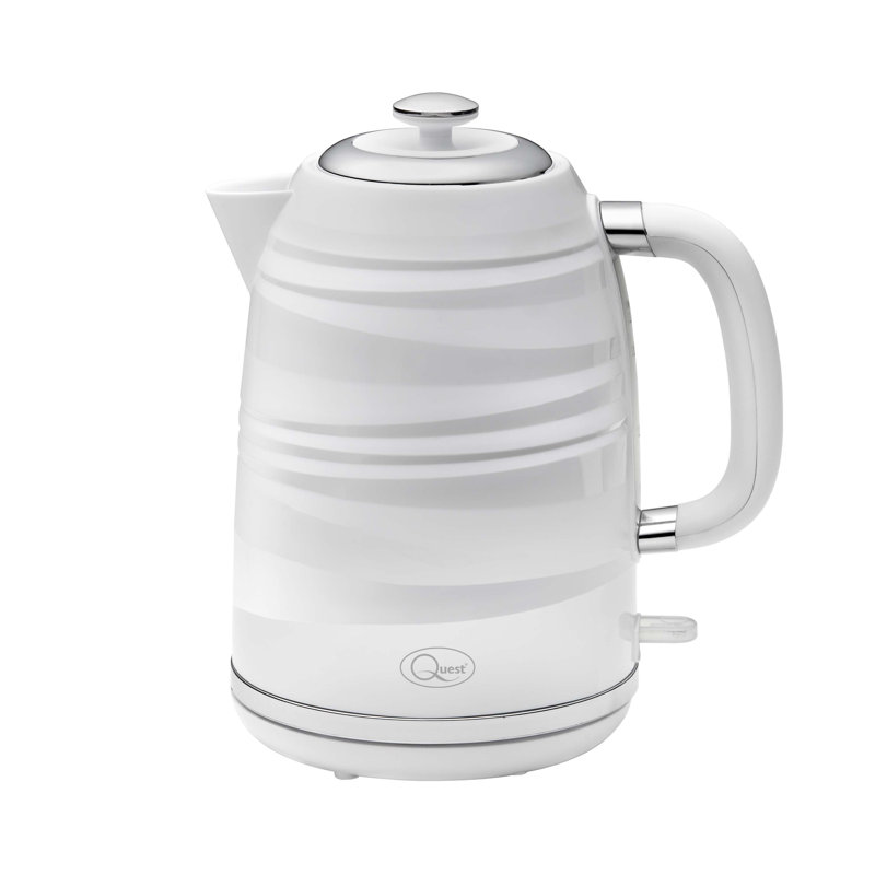 Quest 1.7L Aluminium Electric Kettle, White