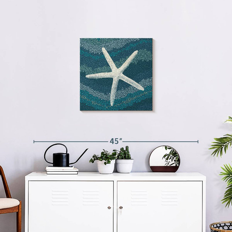 Aletra Blue Sea Glass II, H 20 po x l 20 po