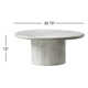 Brennan Marble Coffee Table - Large-White Calacatta Marble