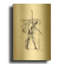 «Dance figure 2» par Stellar Design Studio, art mural en métal doré, 16 po x 24 po-133036861