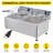 11L Commercial Grade Electric Fryer 1700W Stainless Steel Countertop Fryer with Temperature Control Removable Basket & Lid Suitable for Kitchen & Restaurant