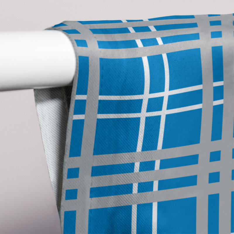 Sheer Curtain Single Panel, Tennessee Football Gray/Light Blue