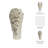 Asymmetrical Silhouette Ceramic Table Vase for Living Room Decor - Sculptural Tall Flower Vase for Living Room, Console, or Entryway Styling - Ivory & Tan-26367029