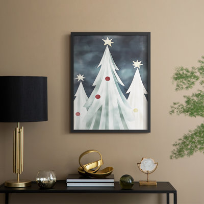 «Christmas Holiday Art DCCCLVII», reproduction d'art encadrée - bois massif