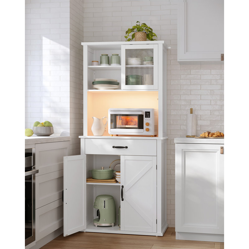 Garde-manger de 71 po Catisha, Blanc nuage